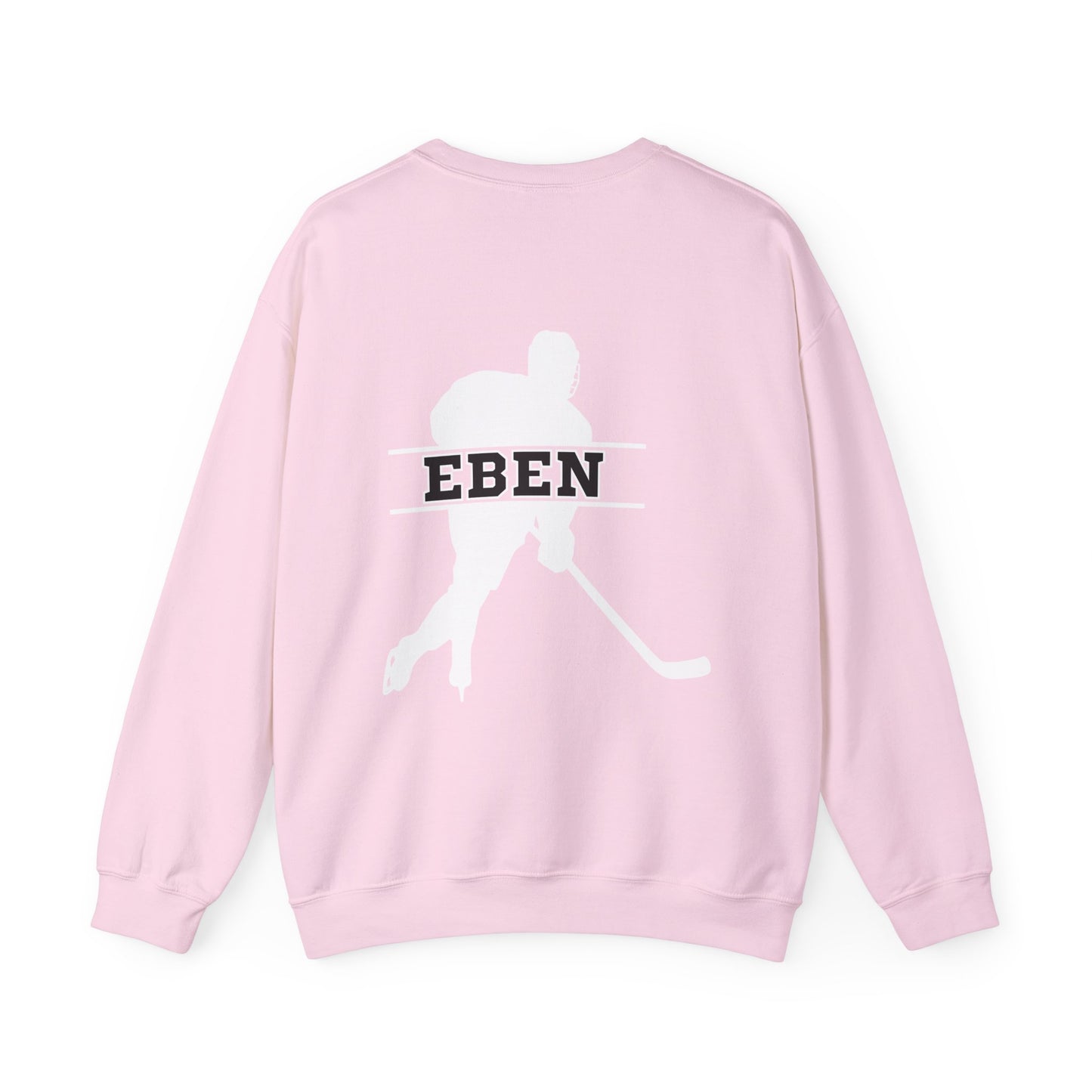 Papa de hockey | Sweat-shirt unisexe à col rond en mélange lourd