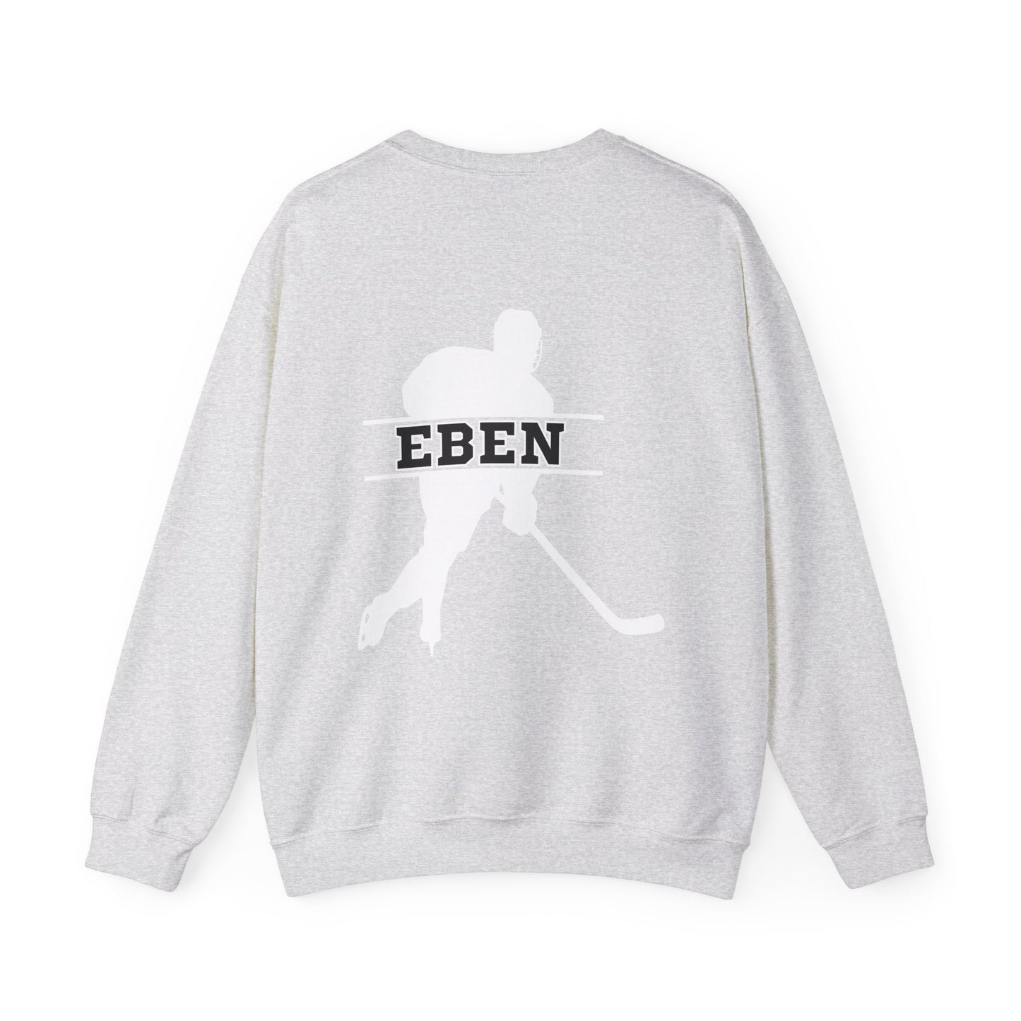 Papa de hockey | Sweat-shirt unisexe à col rond en mélange lourd