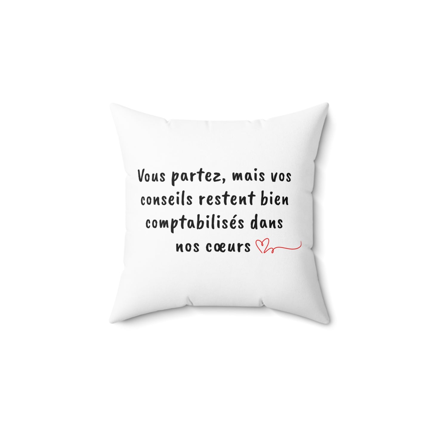 Bonne Chance | Coussin carré en polyester