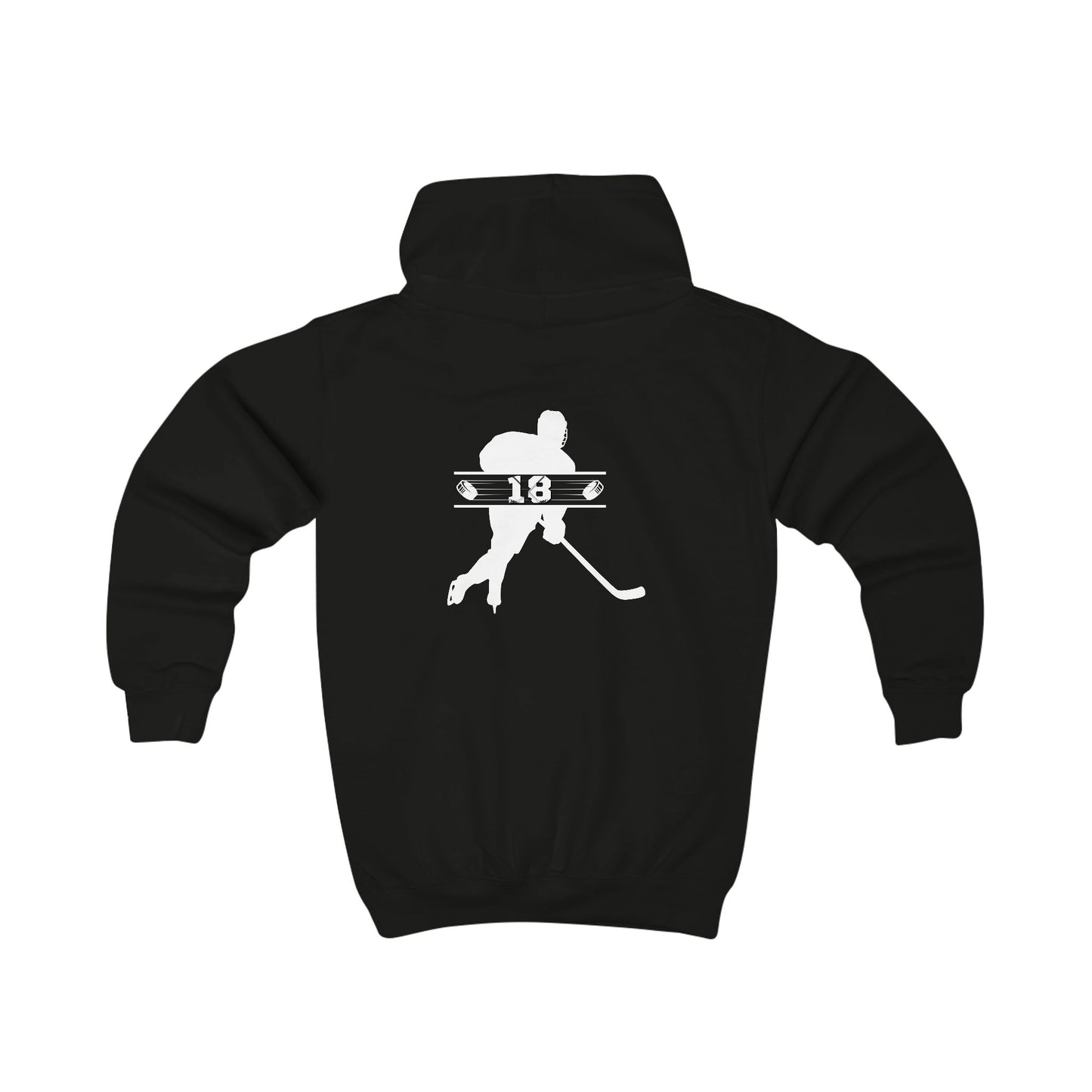 Eat Sleep Hockey Repeat | Unisex Personalized Kids Hoodie