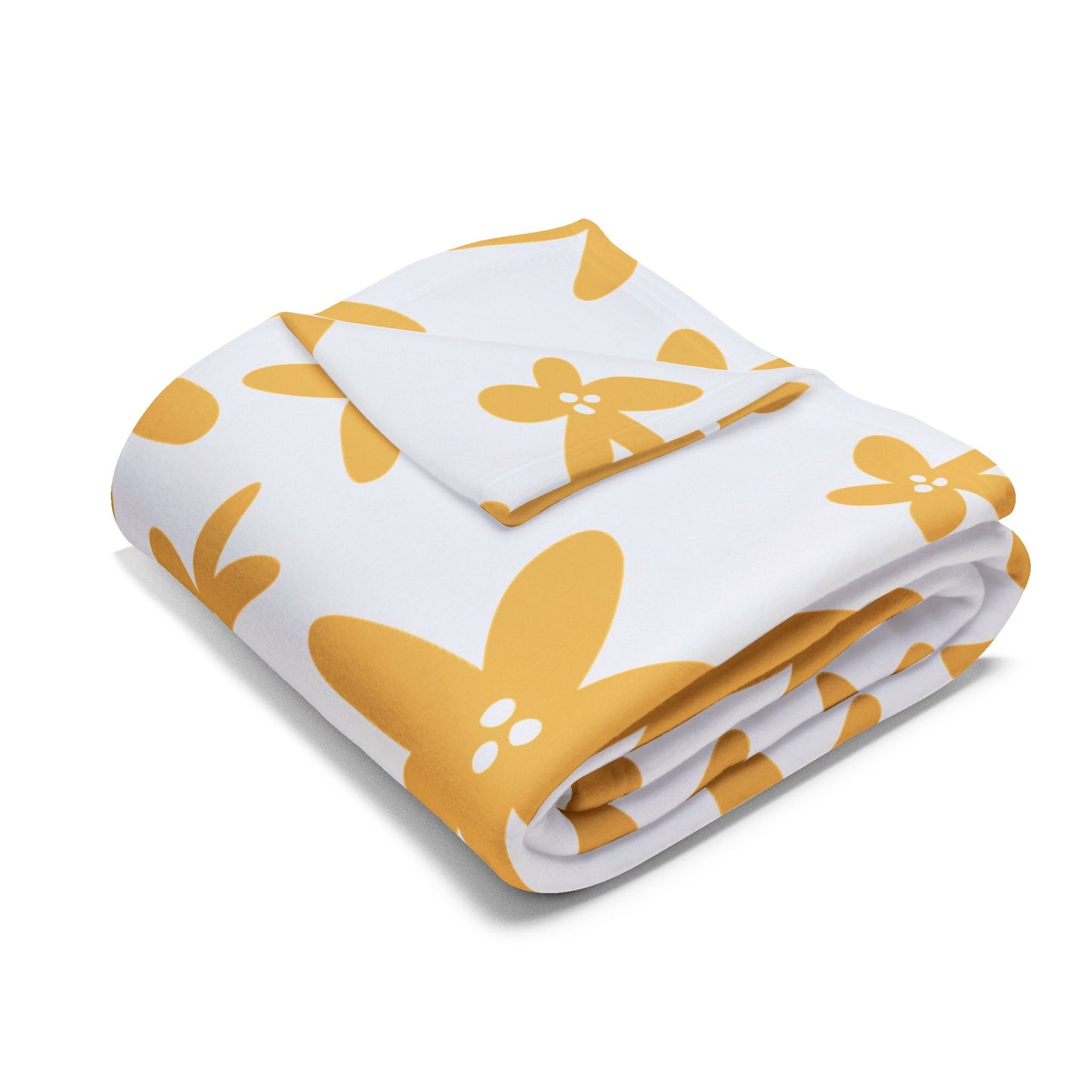 Couverture en polaire arctique confortable avec motif floral