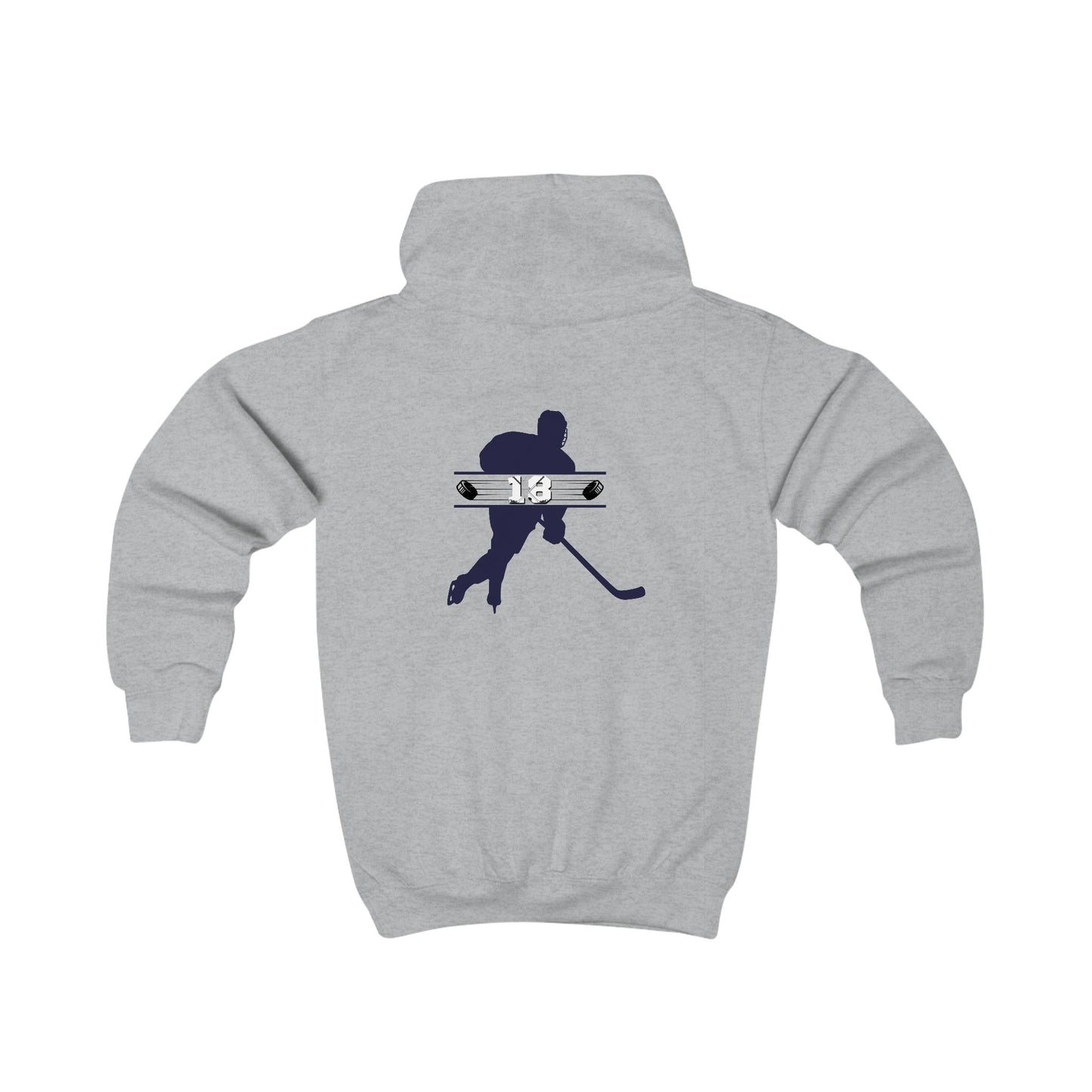 Eat Sleep Hockey Repeat | Unisex Personalized Kids Hoodie