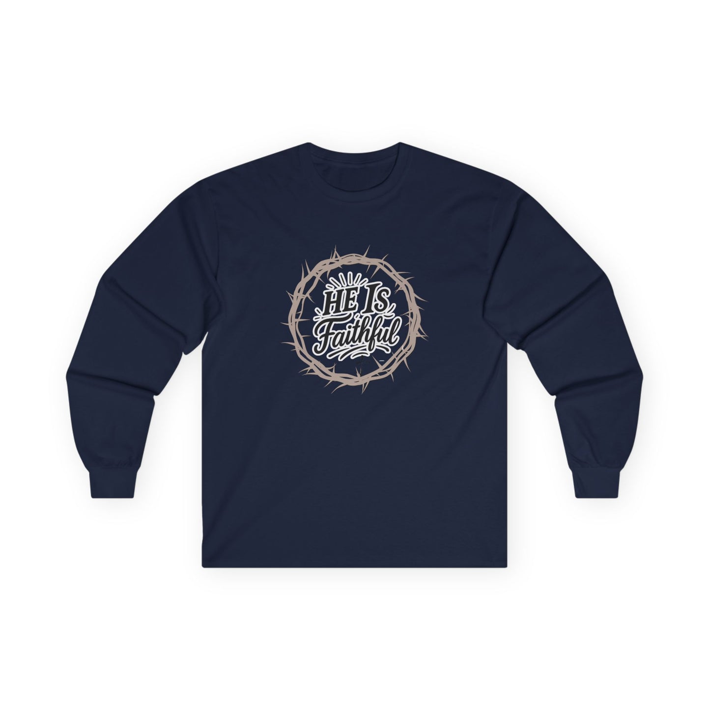 Front and Back Christian Inspirational Sweatshirt | He Is Faithful & In 3 Days....