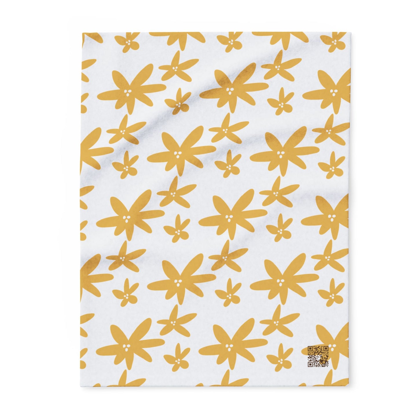 Couverture en polaire arctique confortable avec motif floral