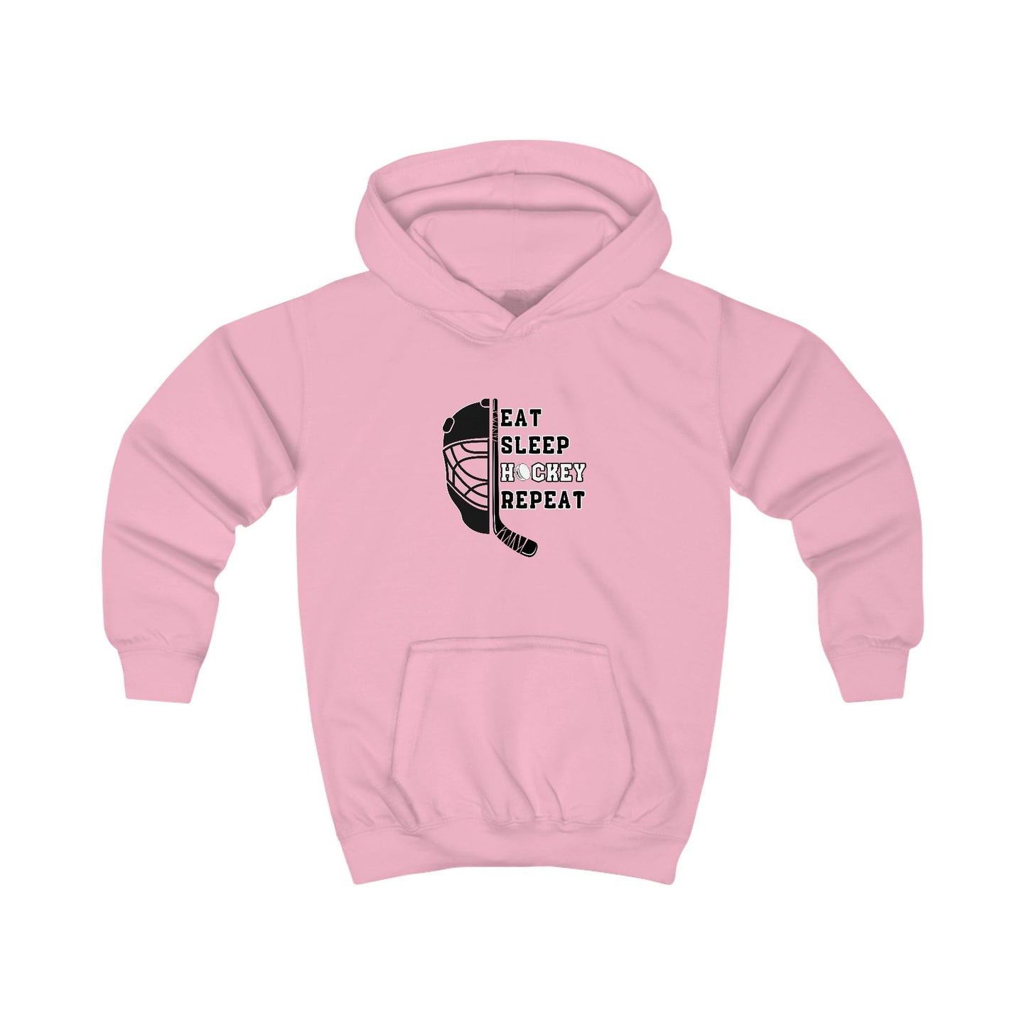 Eat Sleep Hockey Repeat | Unisex Personalized Kids Hoodie