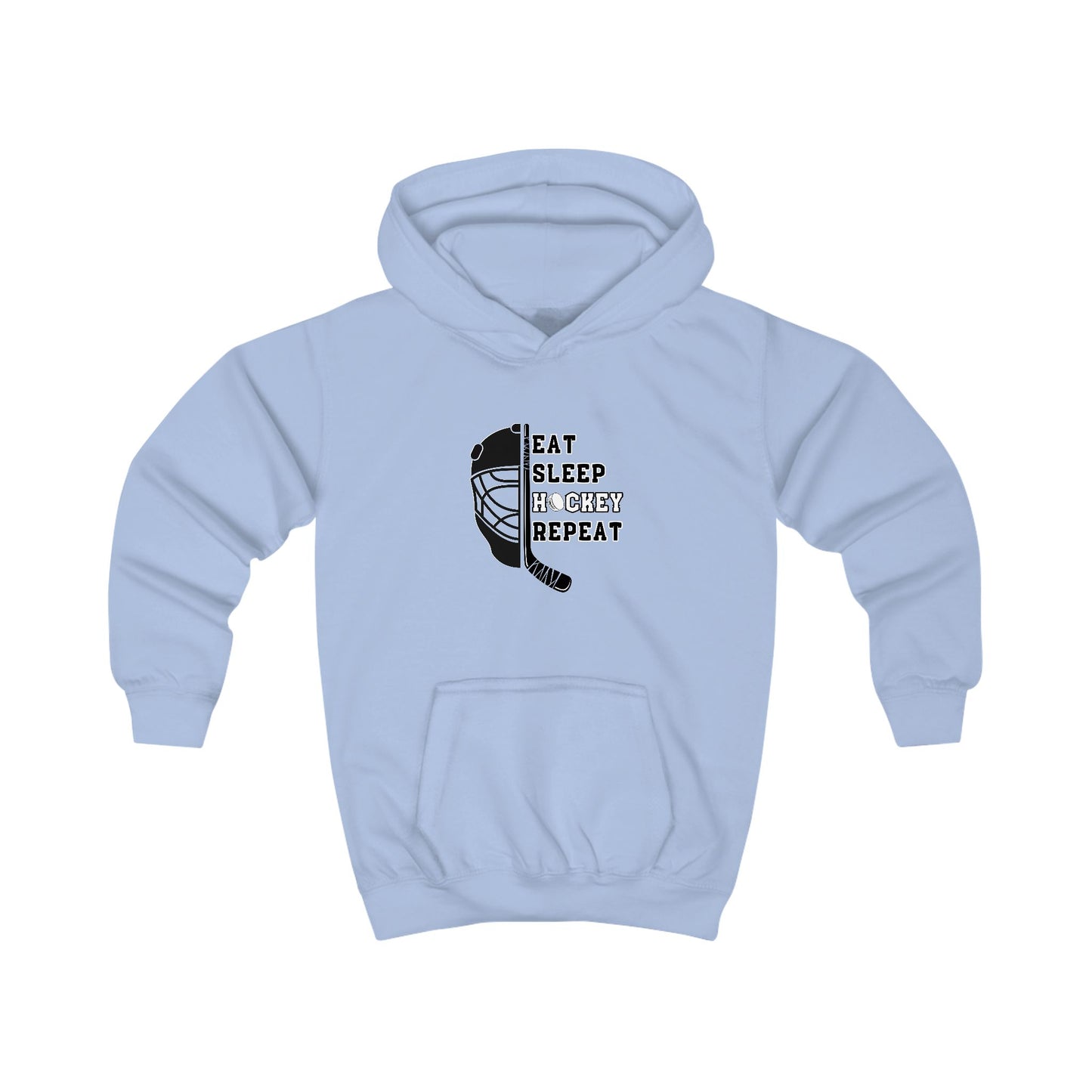 Eat Sleep Hockey Repeat | Unisex Personalized Kids Hoodie