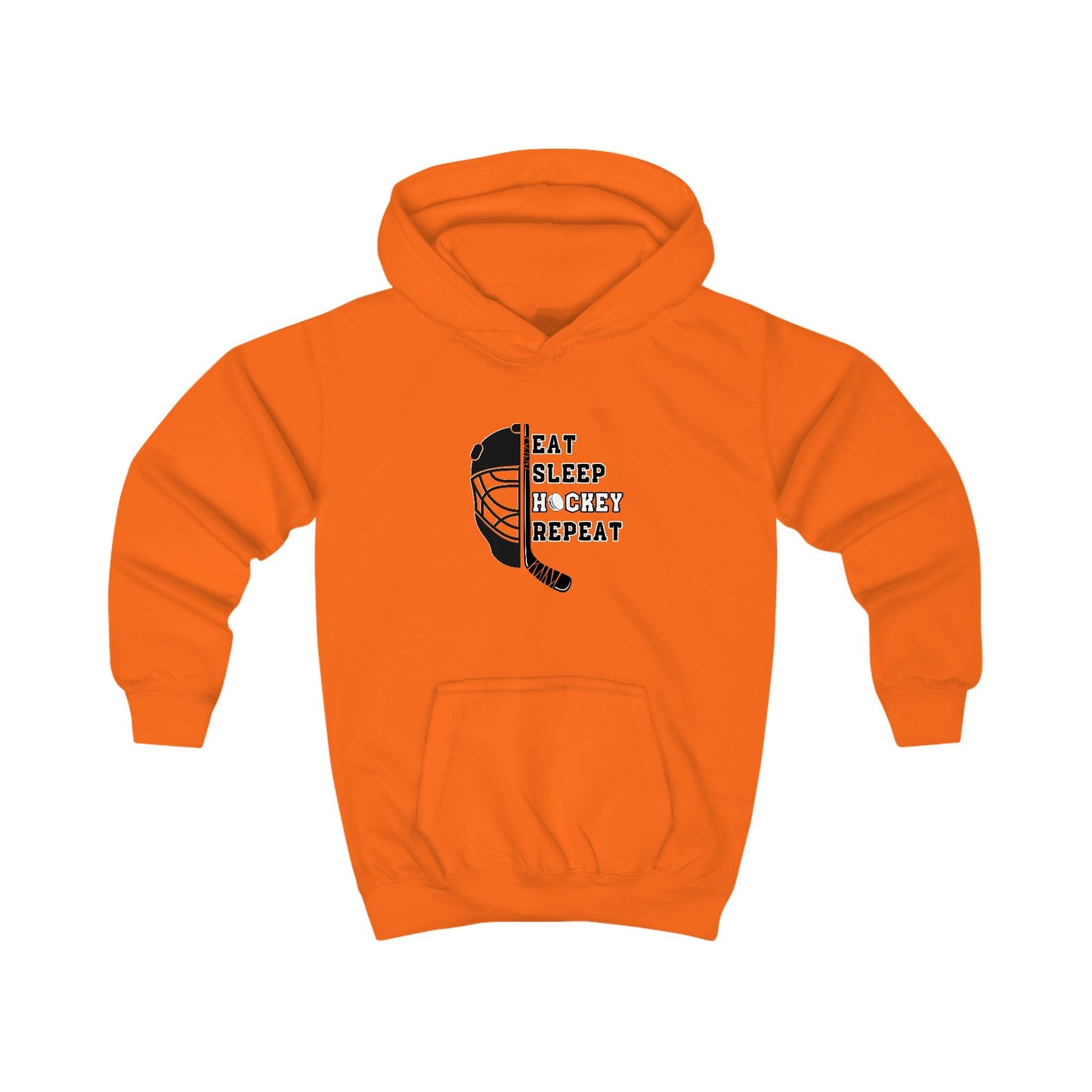 Eat Sleep Hockey Repeat | Unisex Personalized Kids Hoodie