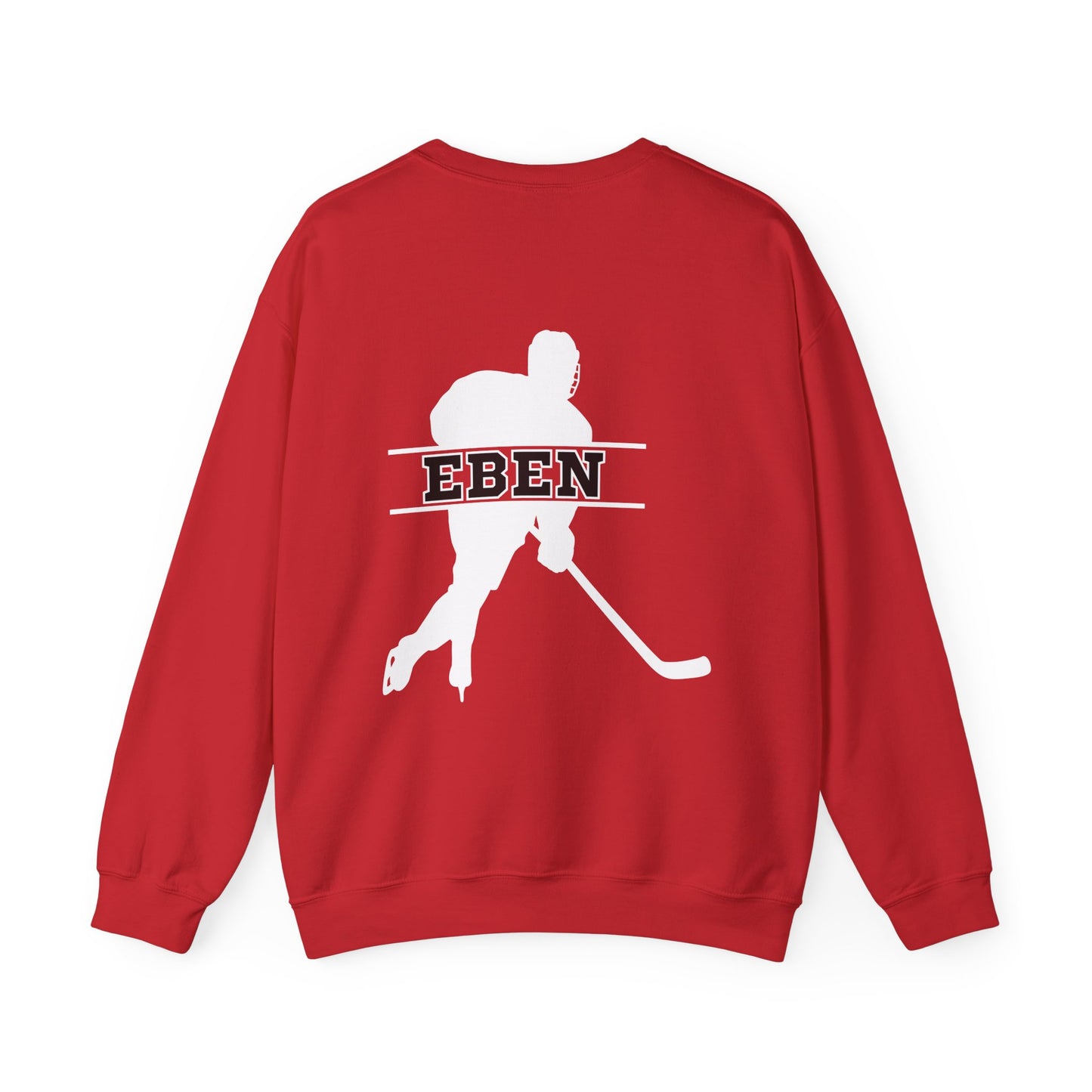 Papa de hockey | Sweat-shirt unisexe à col rond en mélange lourd