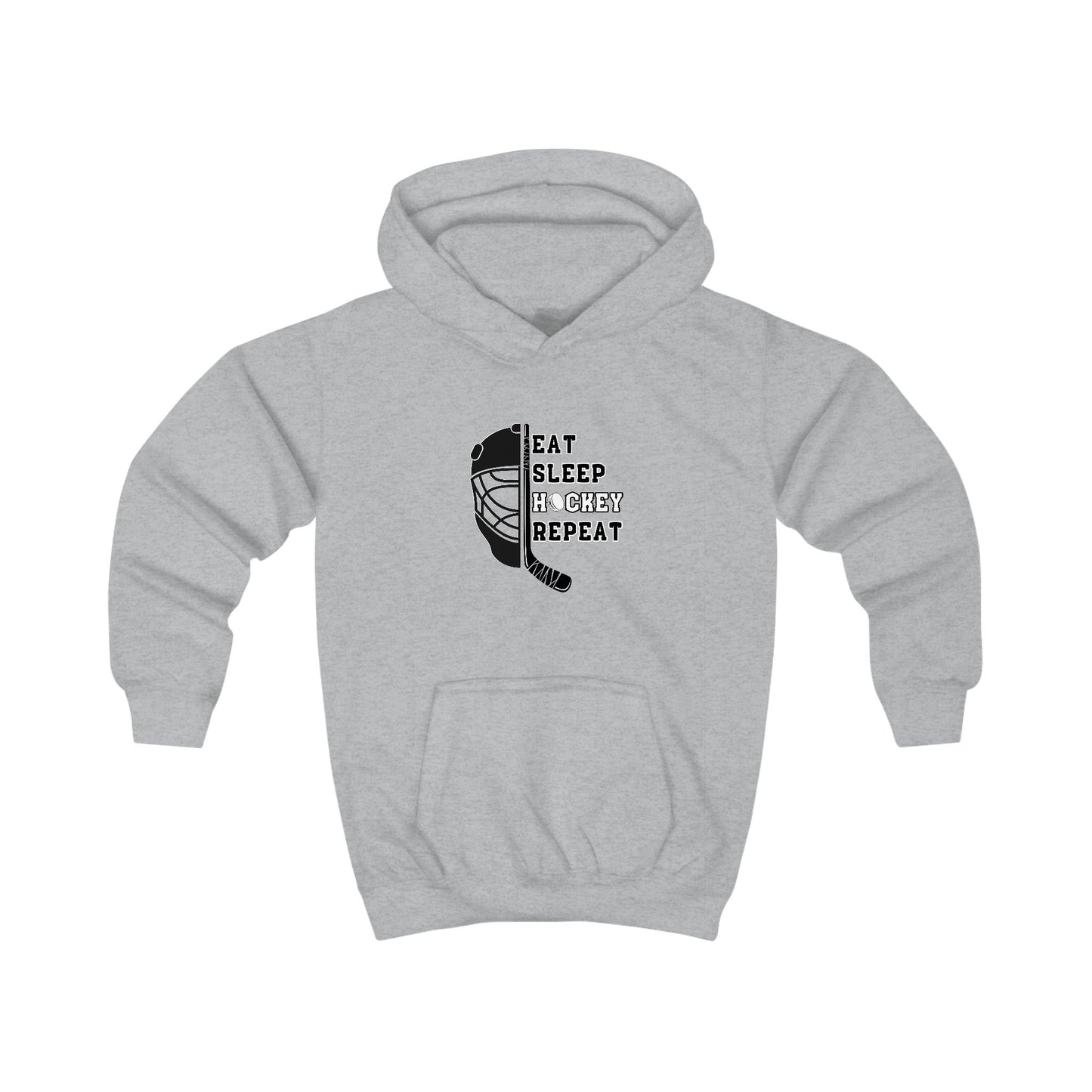 Eat Sleep Hockey Repeat | Unisex Personalized Kids Hoodie