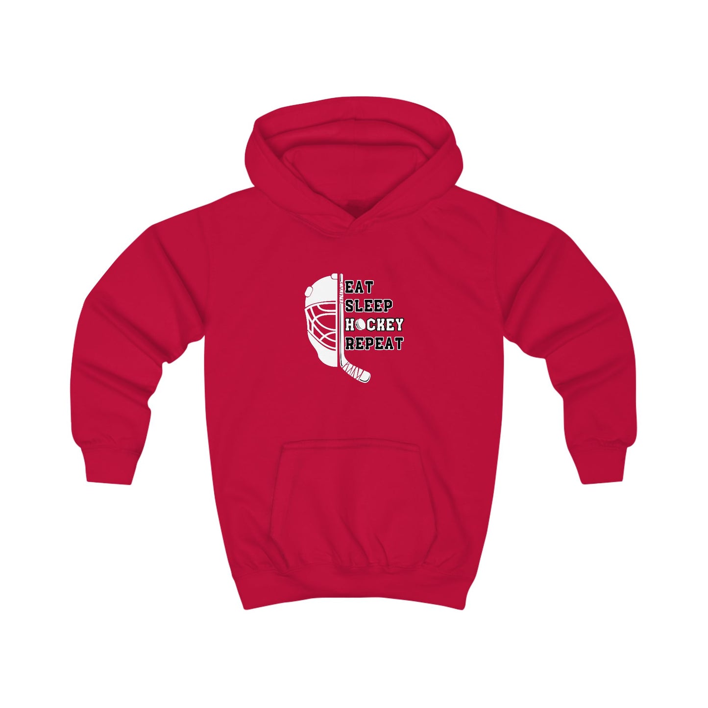 Eat Sleep Hockey Repeat | Unisex Personalized Kids Hoodie