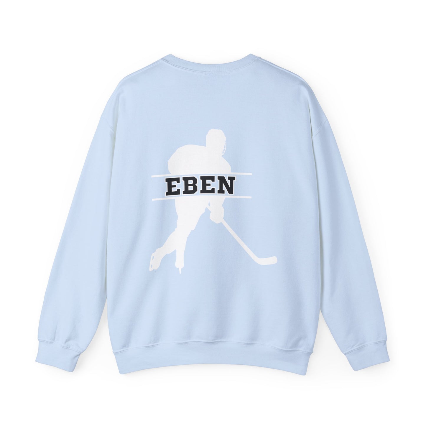 Papa de hockey | Sweat-shirt unisexe à col rond en mélange lourd