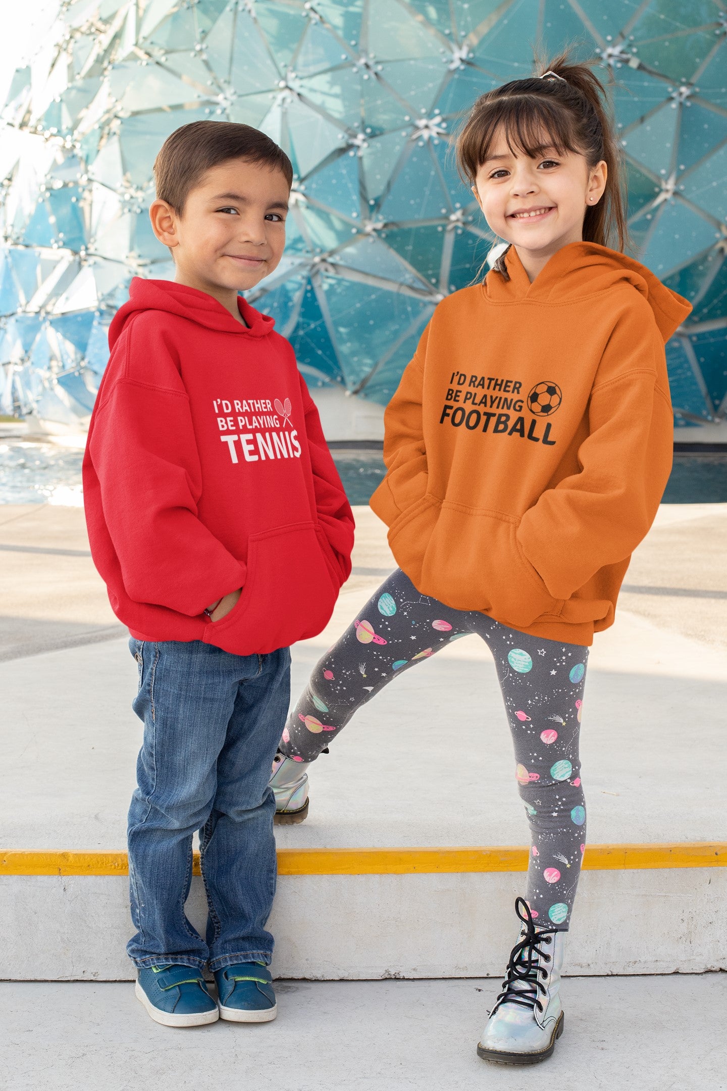 Personalized Football Theme Kids Hoodie | Comfy Cotton-Blend