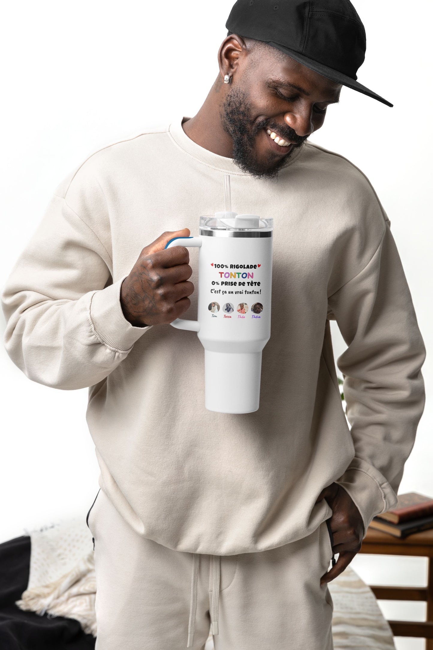 Tonton - 1 lit Maxi Cup | Mug de voyage motivant coloré