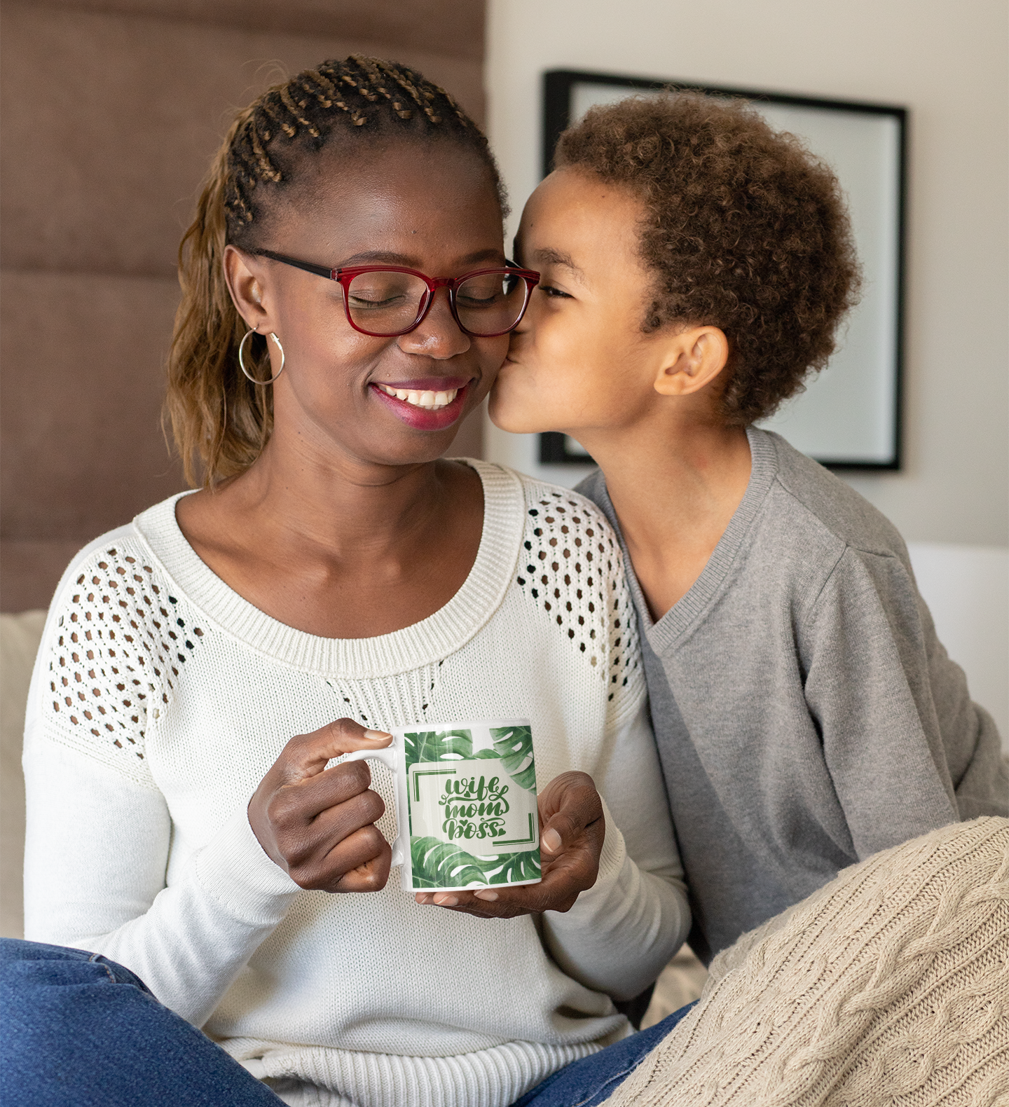 Wife, Mom, Boss | Ceramic Coffee Cup