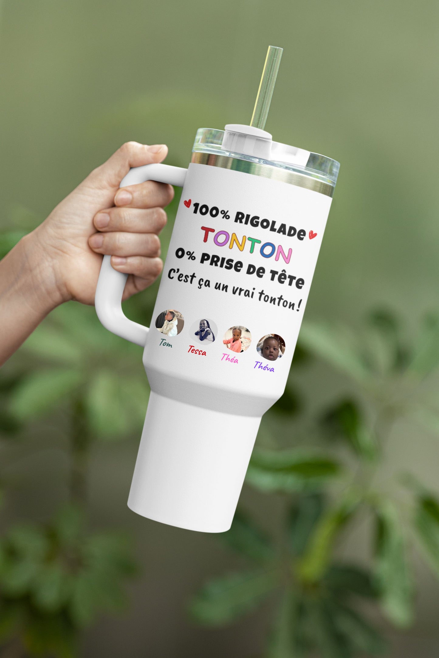 Tonton - 1 lit Maxi Cup | Mug de voyage motivant coloré