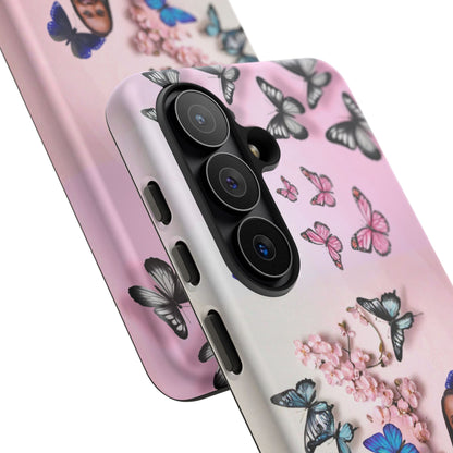 Phone Case — Personalized Pink Floral Tough Case