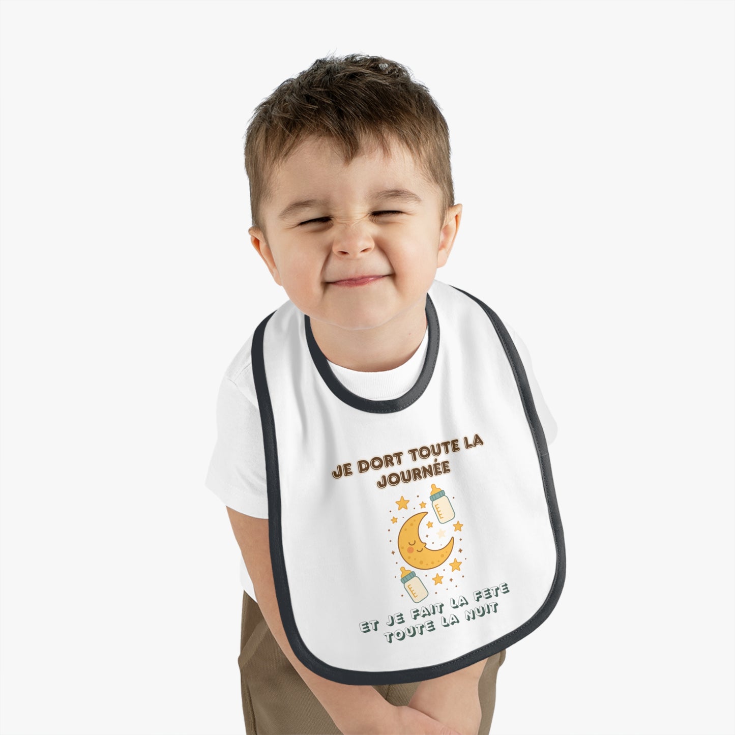 Personalized Baby Bib – Soft, Stylish & Practical | Je Dort Toute La Journèe