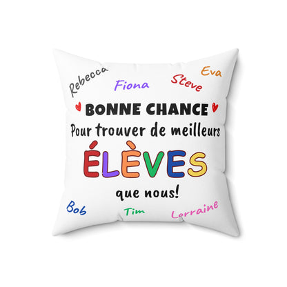 Bonne Chance | Polyester Square Pillow
