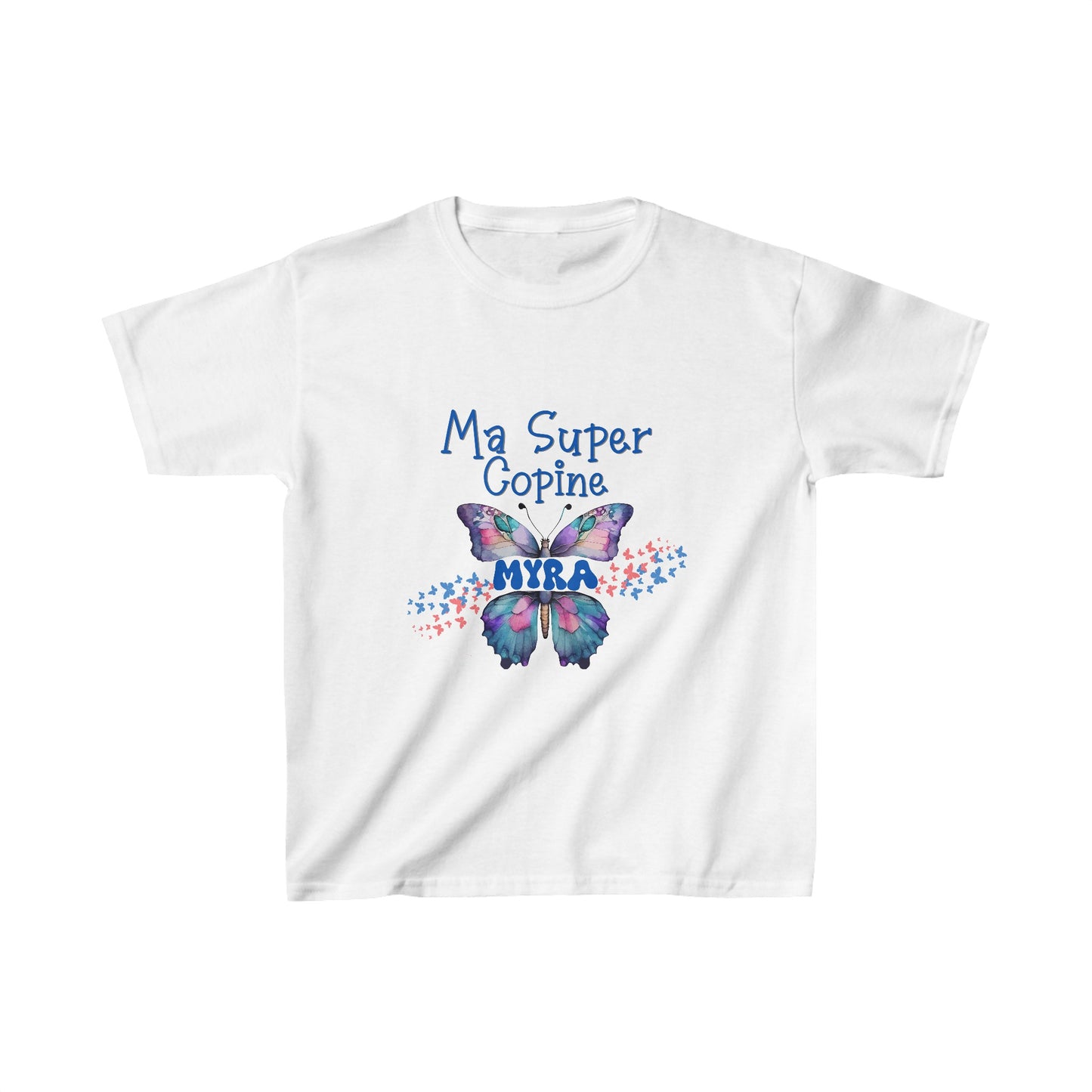 Personalized Kids Cotton T-shirt - Ma Copine Myra