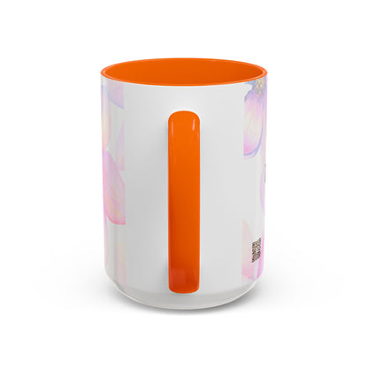 Accent Coffee Mug — Inspirational Kinyarwanda Love Quote on Floral Background (11/15 oz)