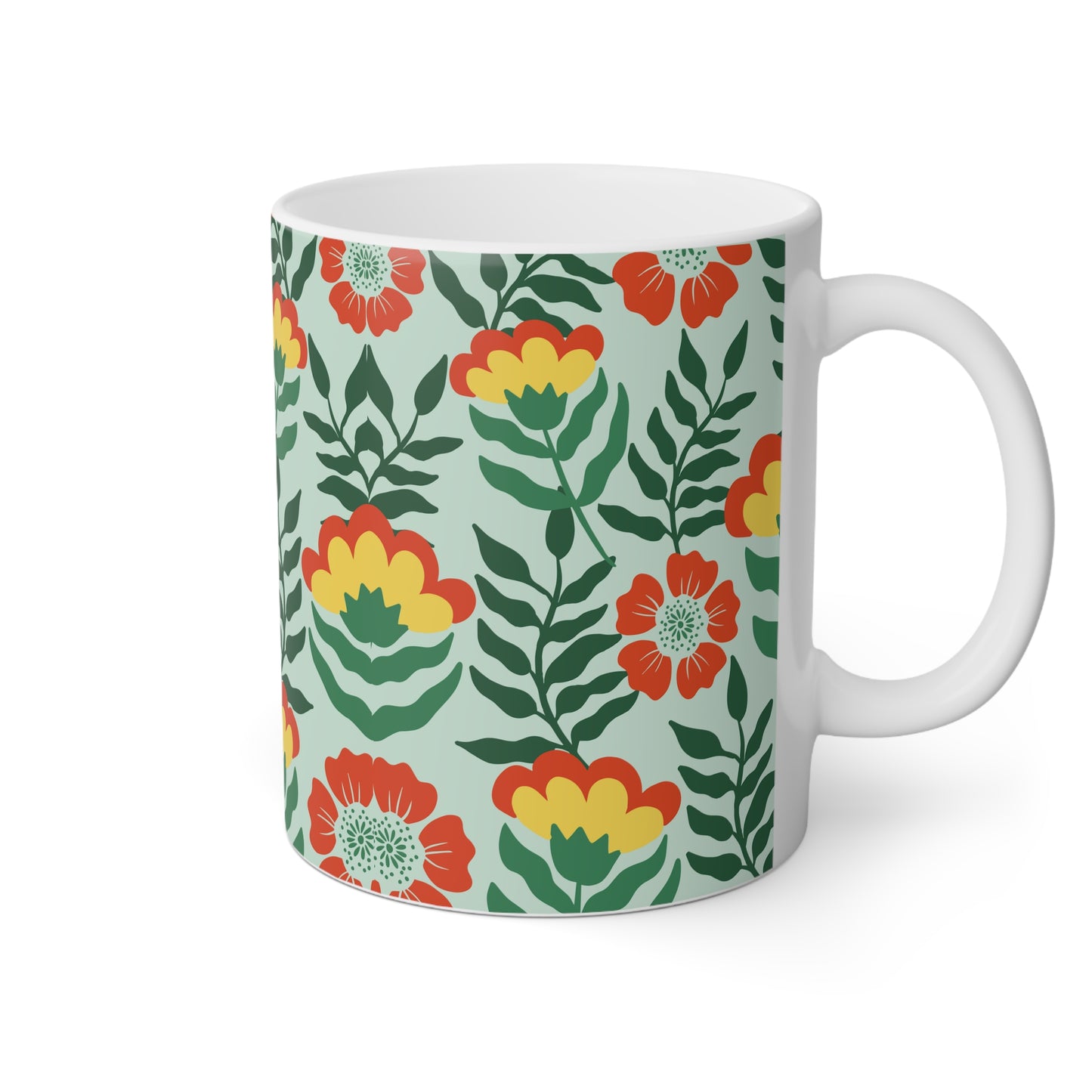 Motif aux couleurs vives | Tasse à café en céramique