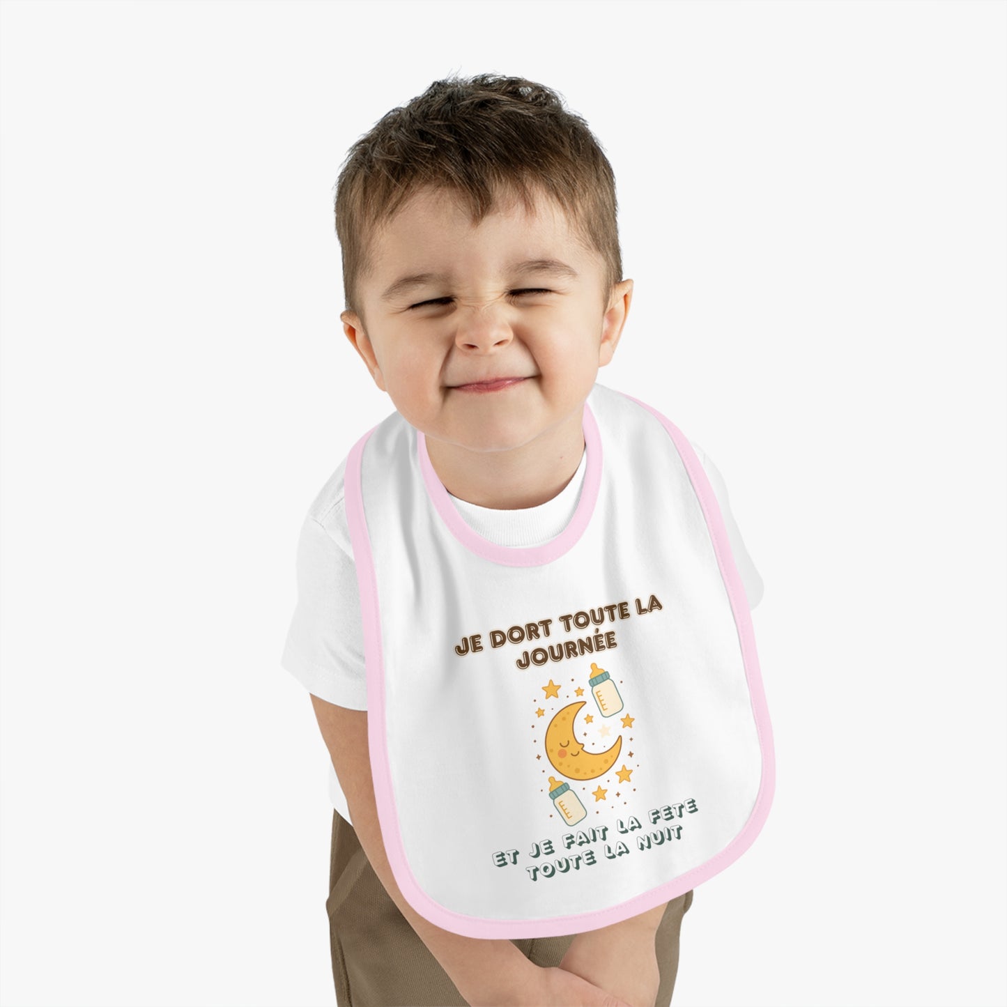 Personalized Baby Bib – Soft, Stylish & Practical | Je Dort Toute La Journèe