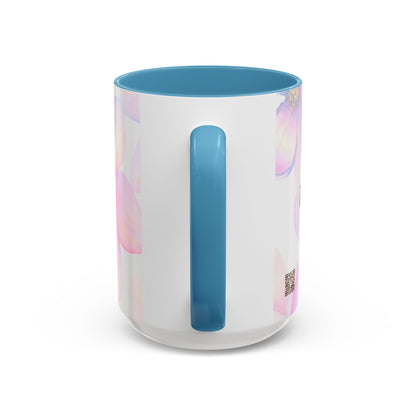 Accent Coffee Mug — Inspirational Kinyarwanda Love Quote on Floral Background (11/15 oz)