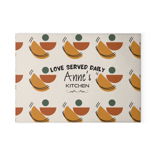 Personalized Mother's Day Glass Cutting Board | Love Served Daily