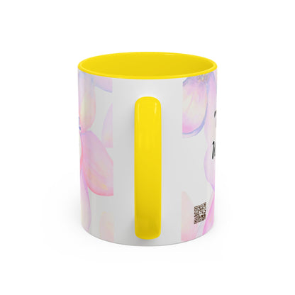 Accent Coffee Mug — Inspirational Kinyarwanda Love Quote on Floral Background (11/15 oz)