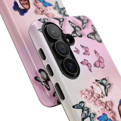 Phone Case — Personalized Pink Floral Tough Case