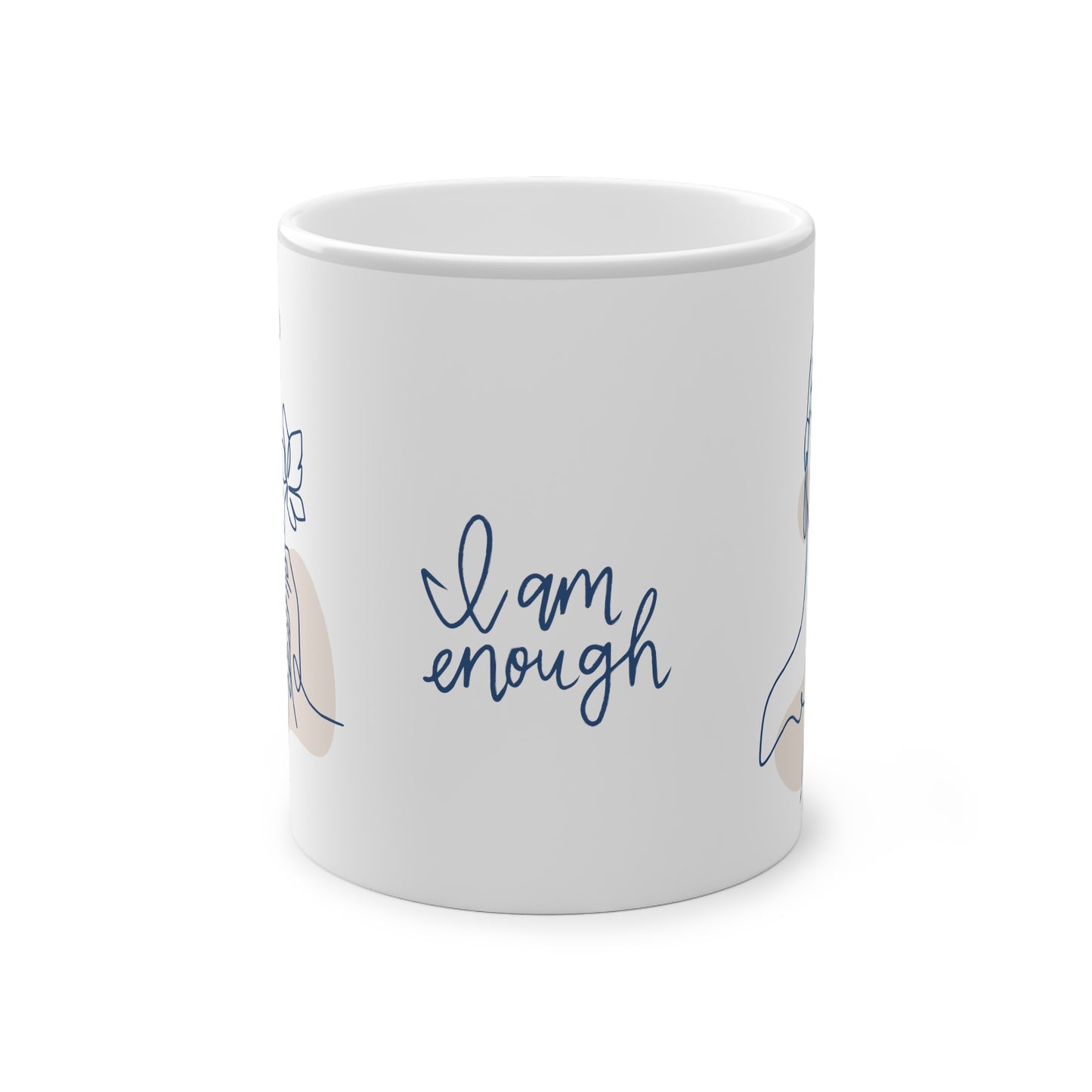 I am Enough - Woman Silhouette | Heat-Reactive Ceramic Mug