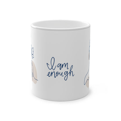 I am Enough - Woman Silhouette | Heat-Reactive Ceramic Mug