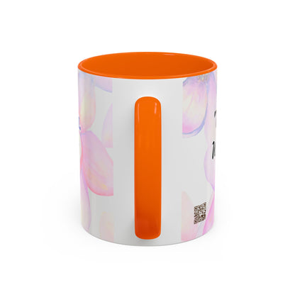 Accent Coffee Mug — Inspirational Kinyarwanda Love Quote on Floral Background (11/15 oz)