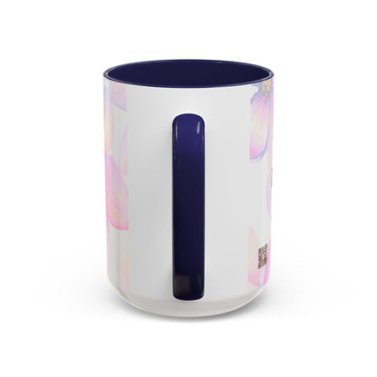 Accent Coffee Mug — Inspirational Kinyarwanda Love Quote on Floral Background (11/15 oz)