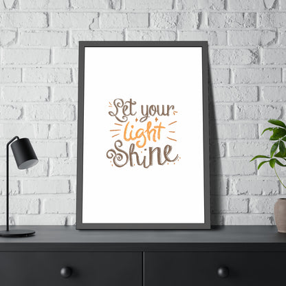 Let Your Light Shine | Poster Frame