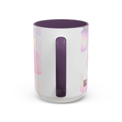 Accent Coffee Mug — Inspirational Kinyarwanda Love Quote on Floral Background (11/15 oz)