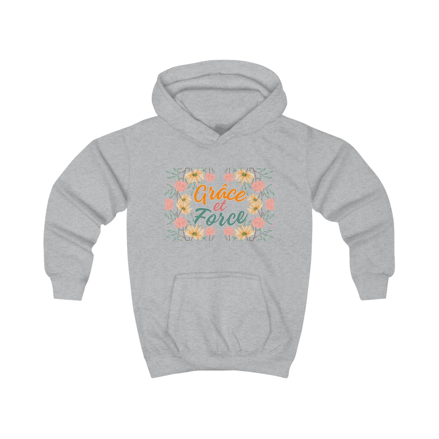 Théa | Sweat à capuche unisexe pour enfants – Mélange de coton confortable pour un usage quotidien.