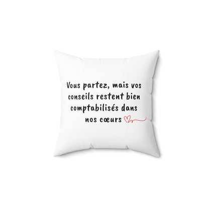 Bonne Chance | Polyester Square Pillow