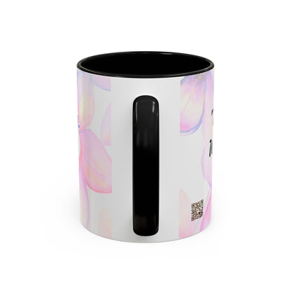 Accent Coffee Mug — Inspirational Kinyarwanda Love Quote on Floral Background (11/15 oz)