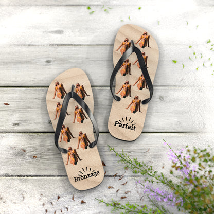 Personalized Summer Flip-flops - Bronzage Parfait