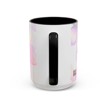Accent Coffee Mug — Inspirational Kinyarwanda Love Quote on Floral Background (11/15 oz)