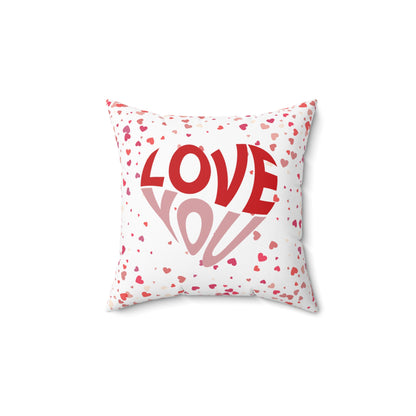 Romantic Love Pillow | Spun Polyester Square Pillow