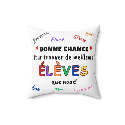 Bonne Chance | Polyester Square Pillow