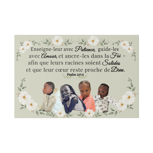 Family Blessing Wall Art | Nature-Inspired Bible Canvas