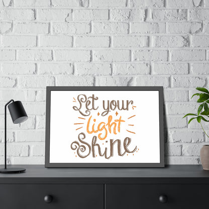 Let Your Light Shine | Poster Frame