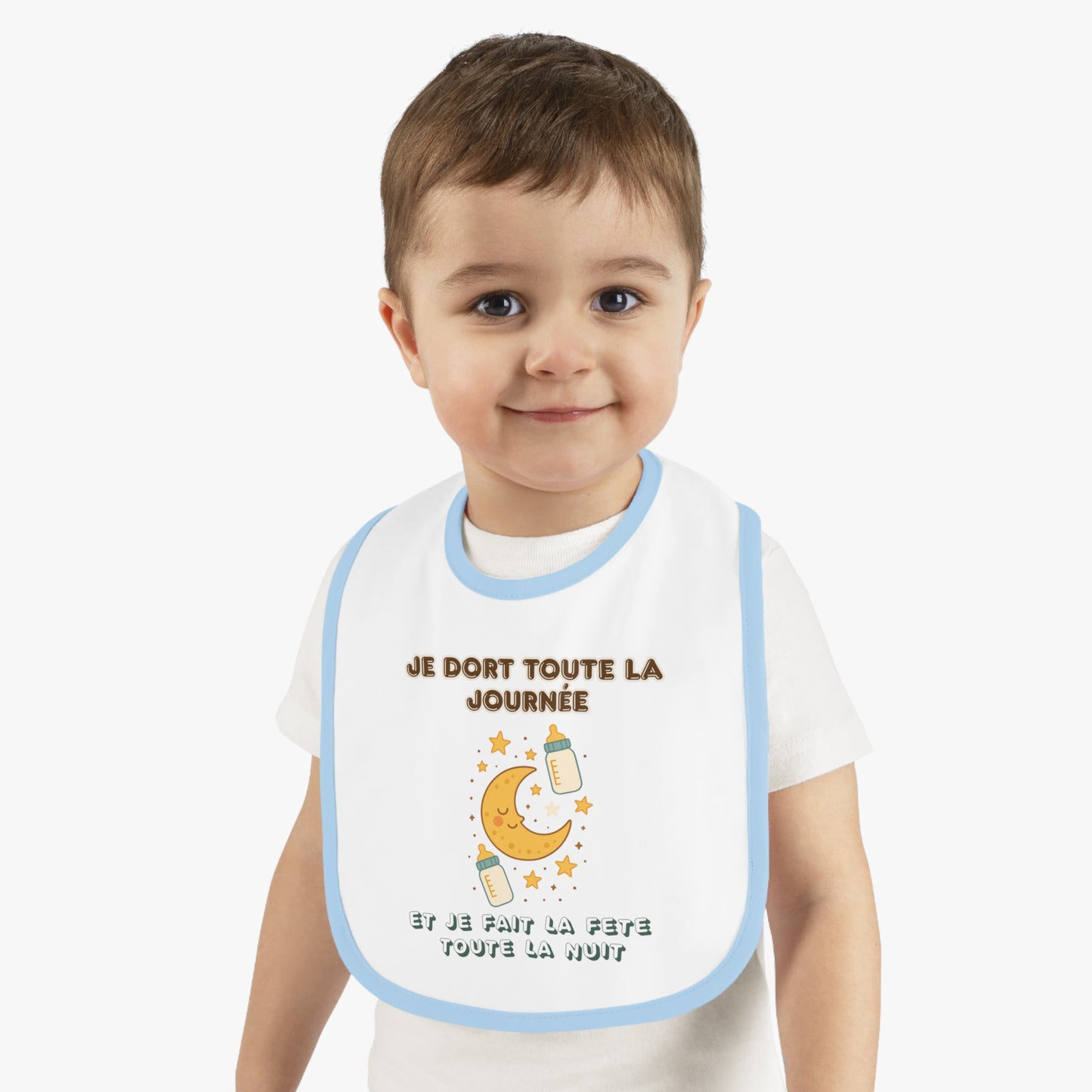 Personalized Baby Bib – Soft, Stylish & Practical | Je Dort Toute La Journèe