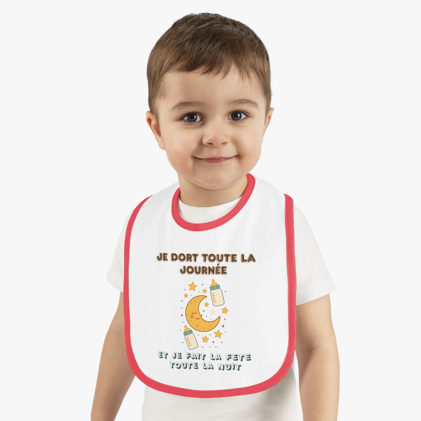 Personalized Baby Bib – Soft, Stylish & Practical | Je Dort Toute La Journèe