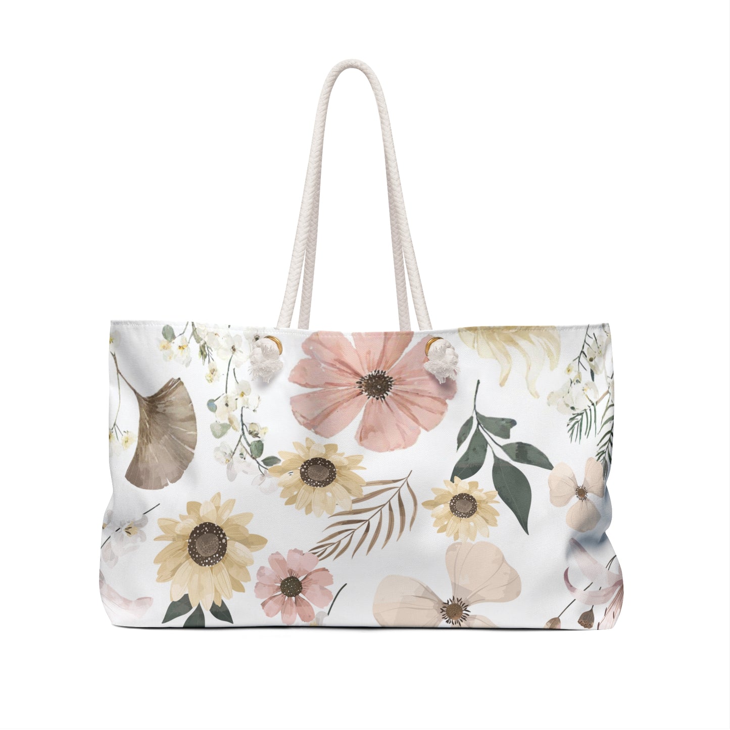Floral Weekender Bag — Inspirational Scripture Travel Tote