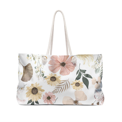 Floral Weekender Bag — Inspirational Scripture Travel Tote