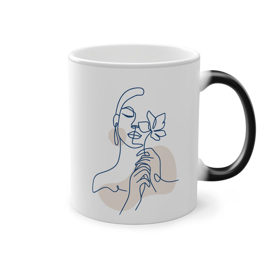 Woman Silhouette | Heat-Reactive Ceramic Mug